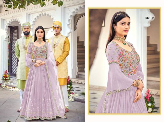 Heavy Faux Georgette With Embroidery Work eba Floor Legth Designer Wedding Salwar Suit